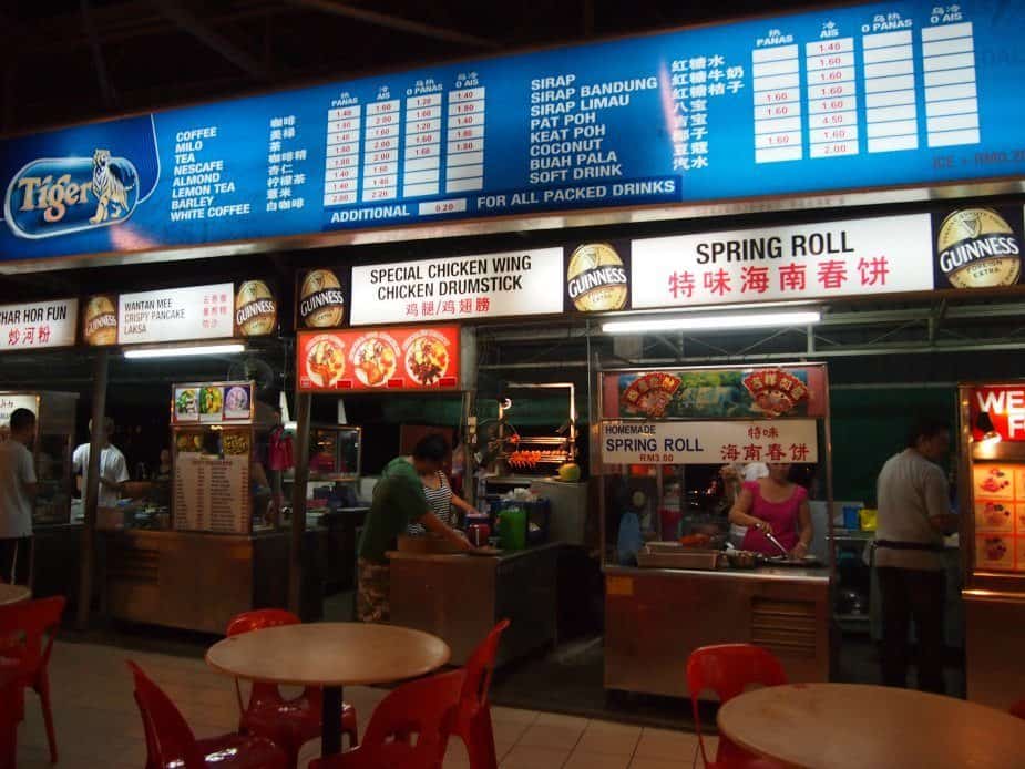 Long Beach Food Court Batu Ferringhi Penang Malaysia