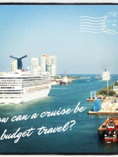 How can a cruise be budget travel