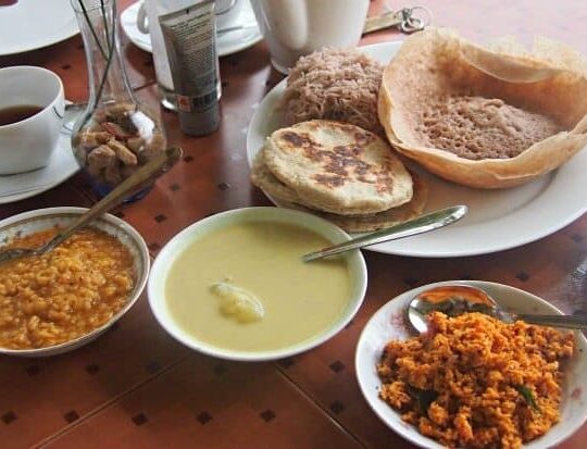 What is a hopper? Hoppers Sri Lanka, part of a Sri Lankan breakfast