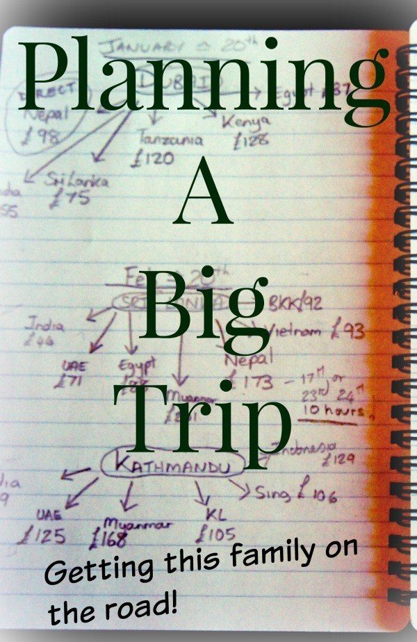 Planning travelling around the world .Planning a big trip. How we get our family on the road for months at a time and tips on planning travel for your family.