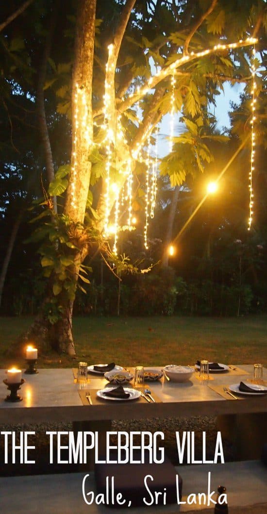 Dinner at The Temmpleberg Villa Galle SriLanka