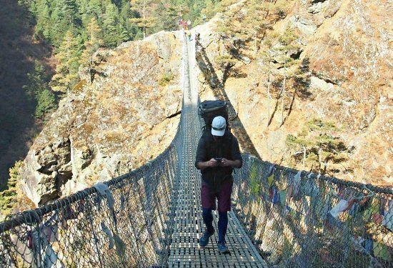 Scary Bridges Everest Trek Nepal