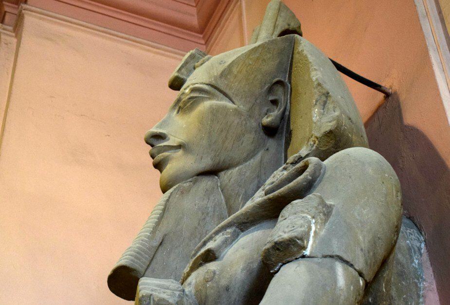 Akhenaten or Imhotep statue Egyptian Museum