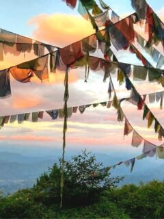 Sunset view from near the lookout tower Nagarkot