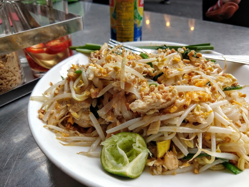 Serve pad thai with lemon or lime ground peanuts prik nam pla What is Thai Food pad thai noodles