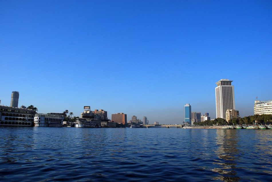 hotels and nile cruise ships on the nile in Cairo Egypt