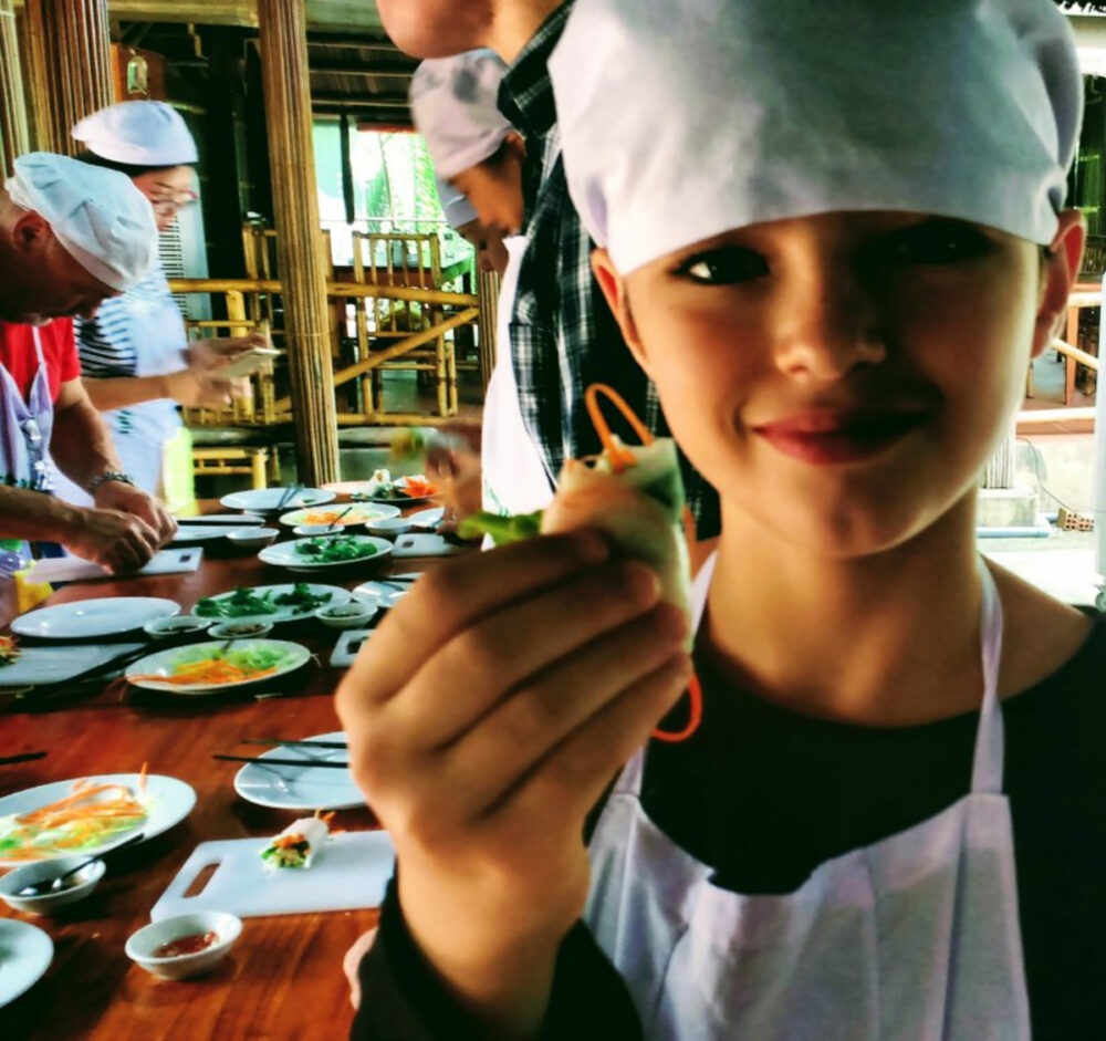 things to do in Vietnam with kids cooking class